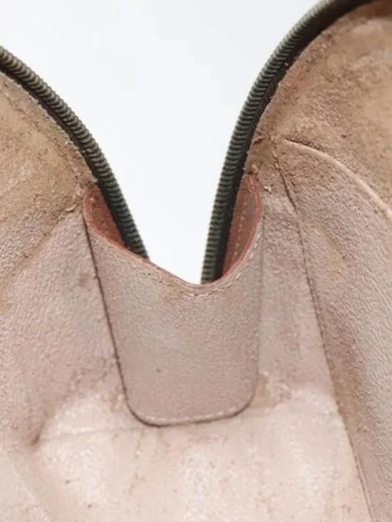 LOUIS VUITTON Monogram Trousse Demi Ronde Cosmetic Pouch M47520 LV Auth BD1455 - Picture 14 of 15